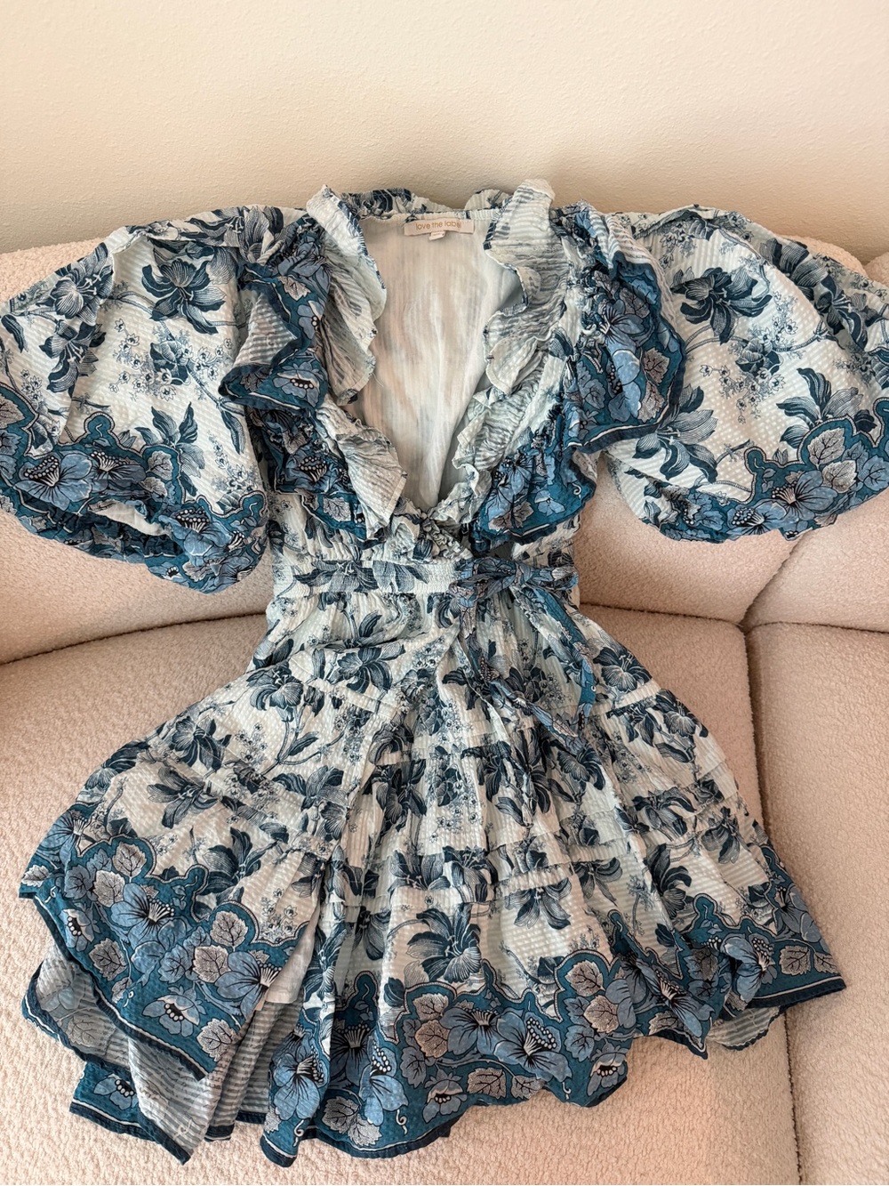 Love the Label Ruffled Floral Mini Dress